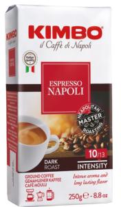 Cafe molido KIMBO Espresso Napoletano - Paquete 250gr.