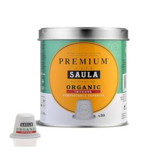 Capsulas Nespresso Compostables - Café SAULA Premium INTENSO Bio
