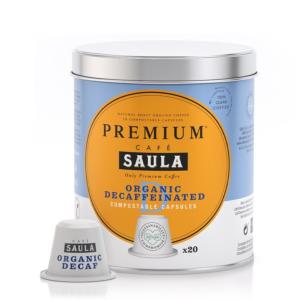 Capsulas Nespresso Compostables - Café SAULA Premium Descafeinado
