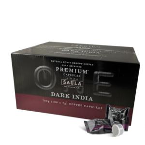 Capsulas Espresso Point - Café Saula Dark India Caja 100 ud.