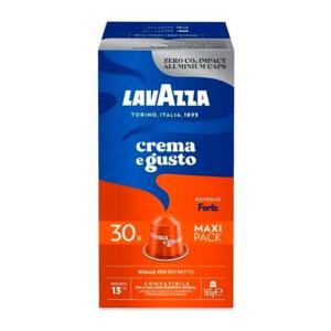 Cápsulas aluminio Nespresso -  Lavazza Crema e Gusto Forte  - Pack 30ud.