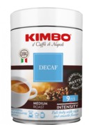 Cafe molido KIMBO Decaffeinato - Lata 250gr.