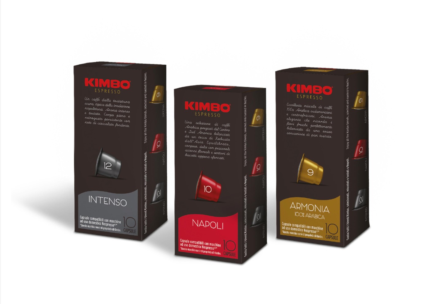 Cápsulas de café KIMBO compatibles cafeteras Nespresso