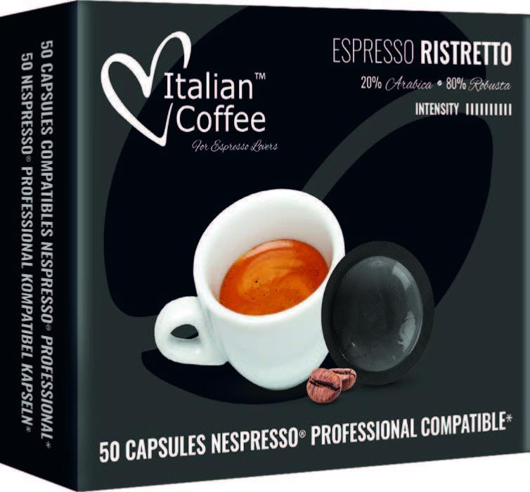 100 Capsulas Nespresso Profesional - Ristretto - Capsulas Nespresso Planas  Compatibles