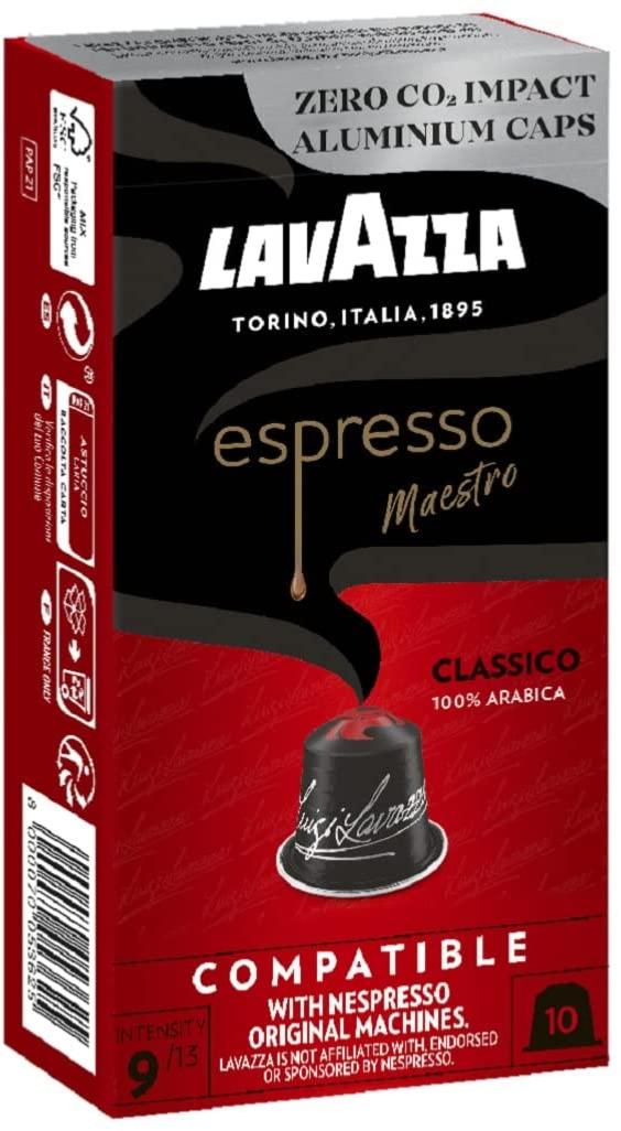 Cápsulas de aluminio LAVAZZA Classico para Nespresso