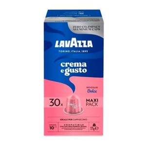 Cápsulas aluminio Nespresso -  Lavazza Crema e Gusto Dolce  - Pack 30ud.