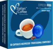 Capsulas Nespresso PRO compatibles - Italian Coffee Descafeinado